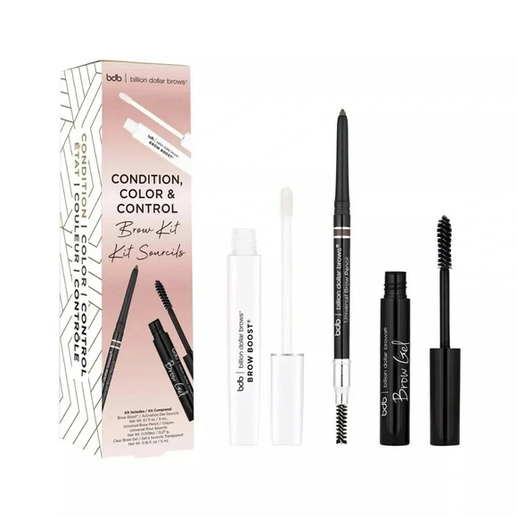 Other - NIB NEW Billion Dollar Brows Condition, Color & Control 3 Pc. Brow Kit, Full Sz.
